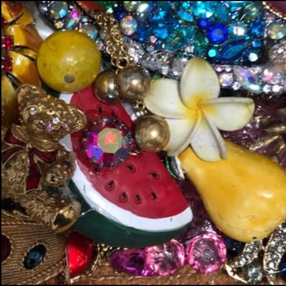 Vintage Jewelry Mosaic ~ Fruit Salad Pine - Picture 7 of 8